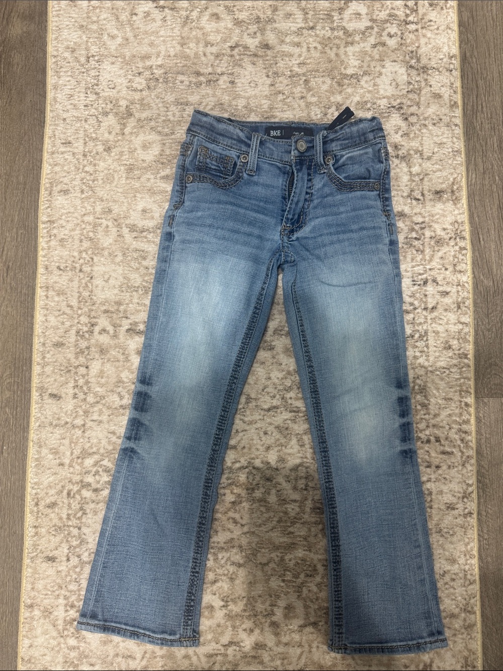 BKE Women's Light Blue Boot Cut Jeans - Faded Wash